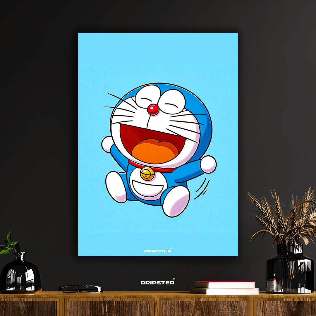 Doraemon Happy Jump Poster