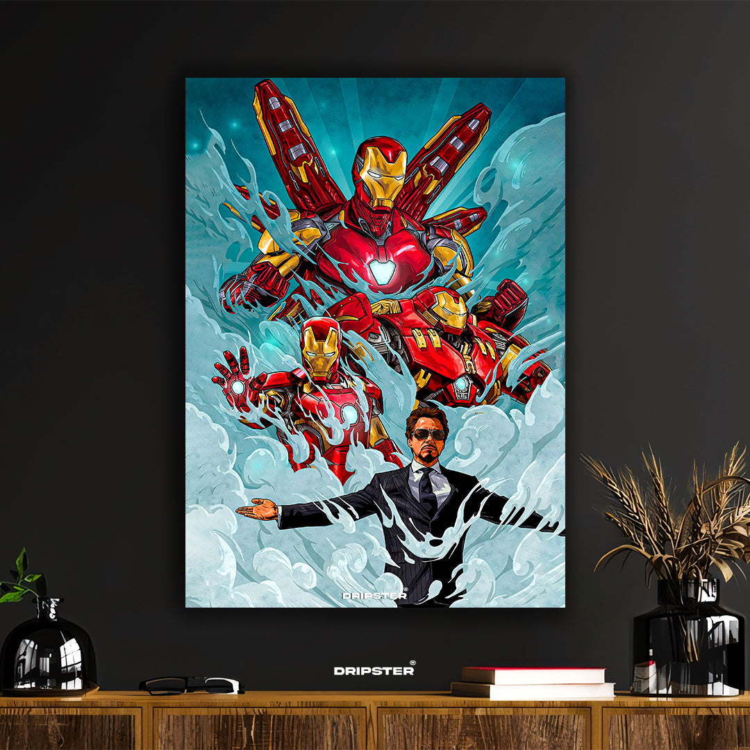 Iron Man Legacy Poster - Tony Stark & Suits Art Print