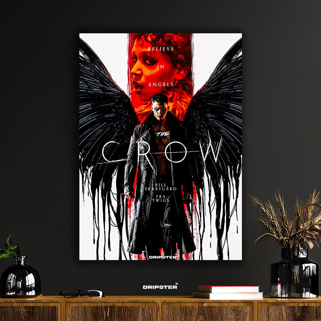 The Crow Movie Poster - Bill Skarsgård & FKA Twigs