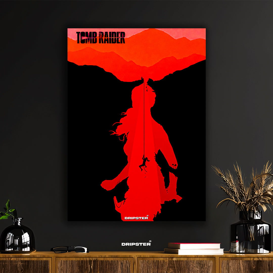 Tomb Raider Minimalist Silhouette Adventure Poster