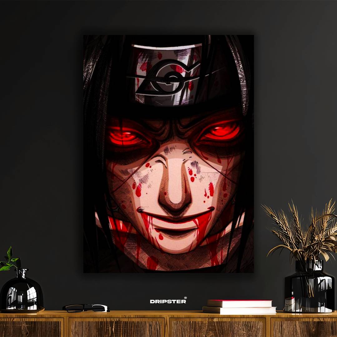 Akatsuki Blood – Intense Anime Villain Poster