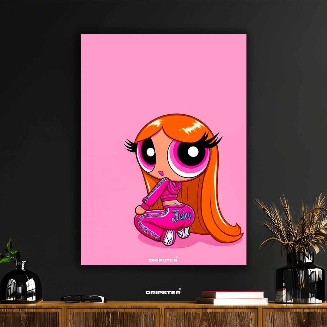 Blossom Drip – Powerpuff Girls Juicy Couture Poster