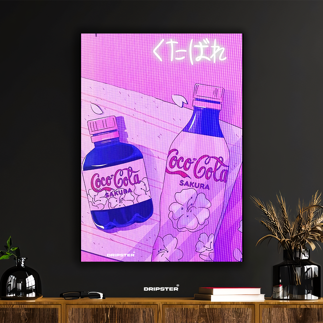 Sakura Cola – Vaporwave Coca-Cola Poster
