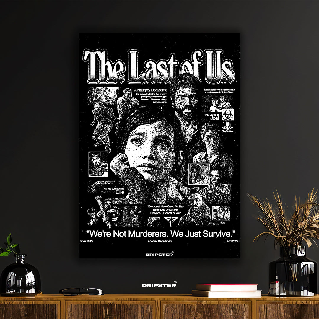 The Last of Us Noir Comic Art Poster