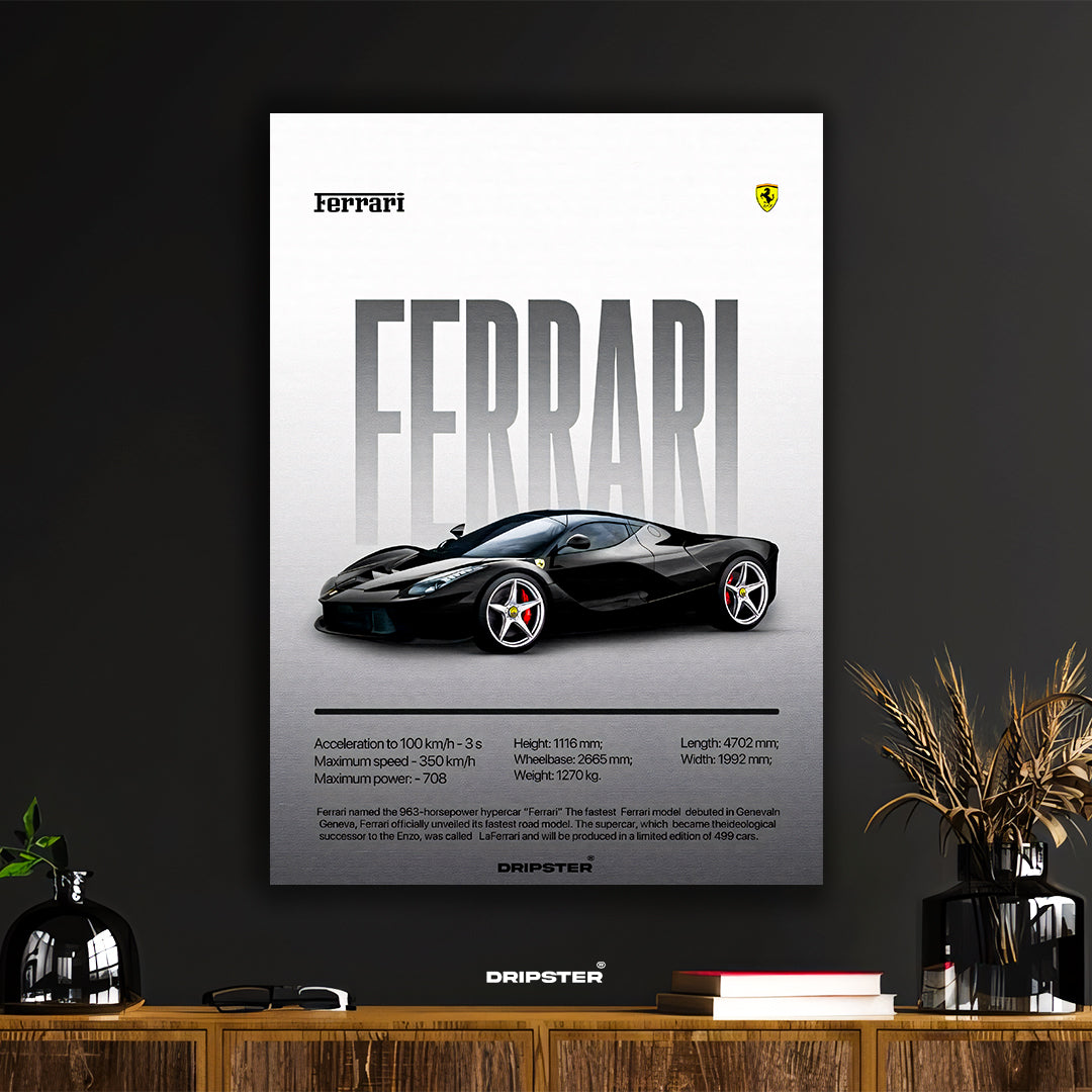 Ferrari LaFerrari – Hypercar Performance Poster