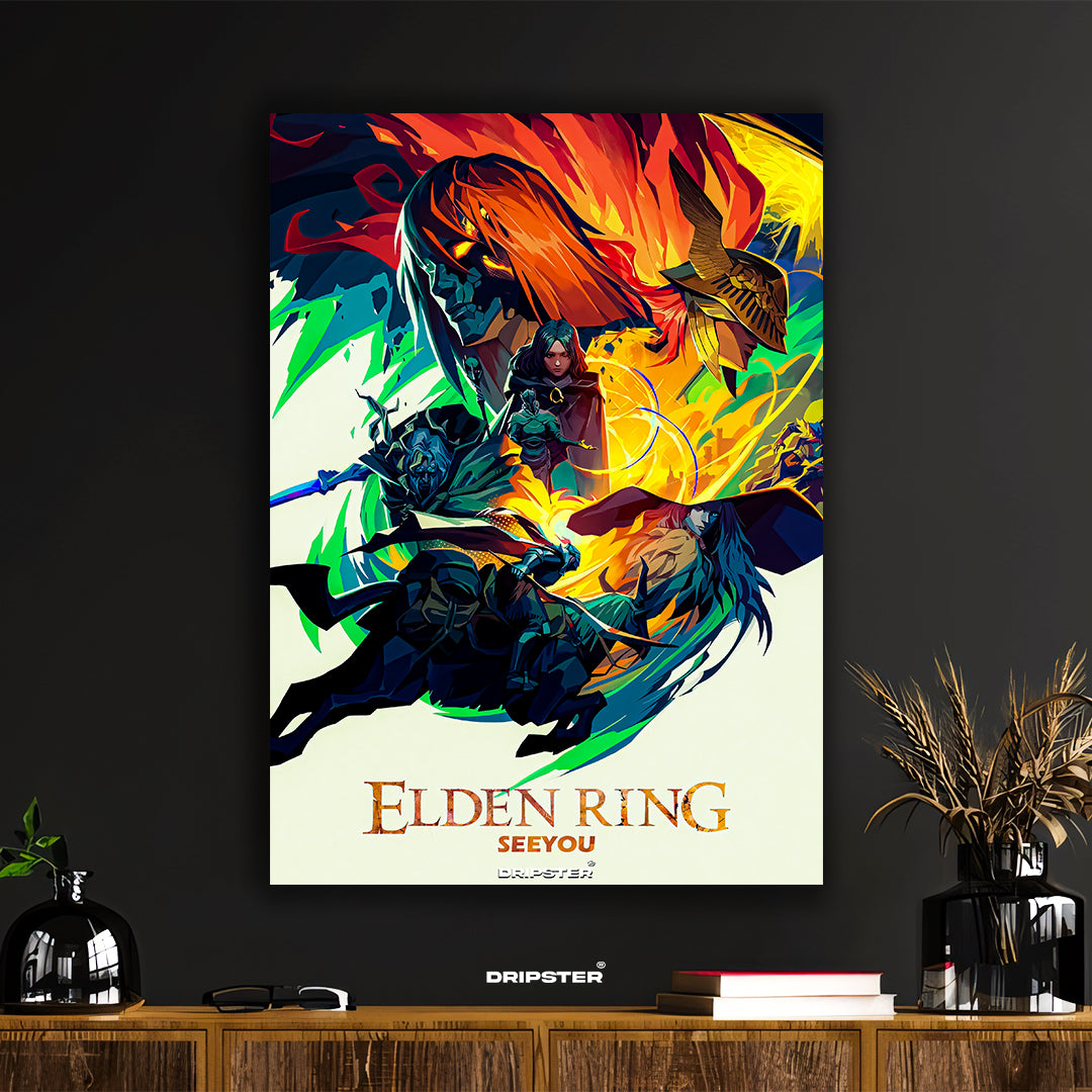 Elden Ring "Seeyou" Vibrant Art Poster