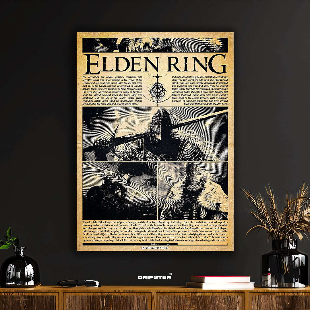 Elden Ring Vintage Lore Poster