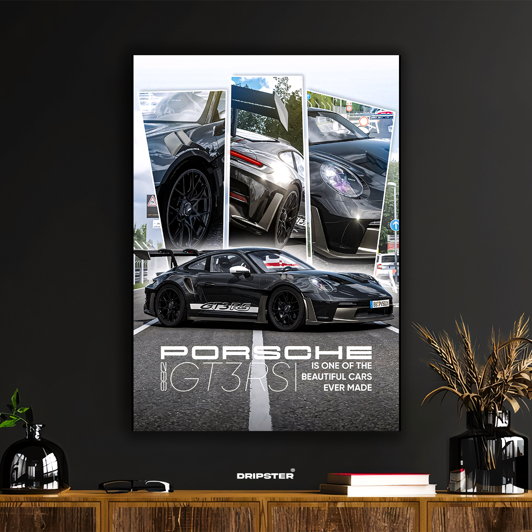 Porsche 992 GT3 RS – Supercar Aesthetic Poster