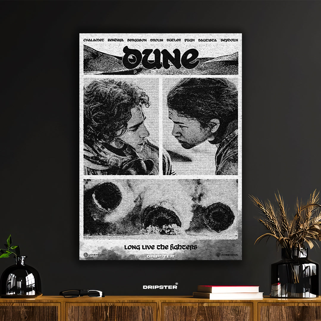 Dune 'Long Live The Fighters' Gritty Art Poster