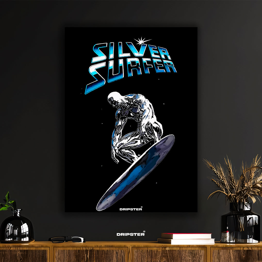 Cosmic Silver Surfer Comic Art Poster