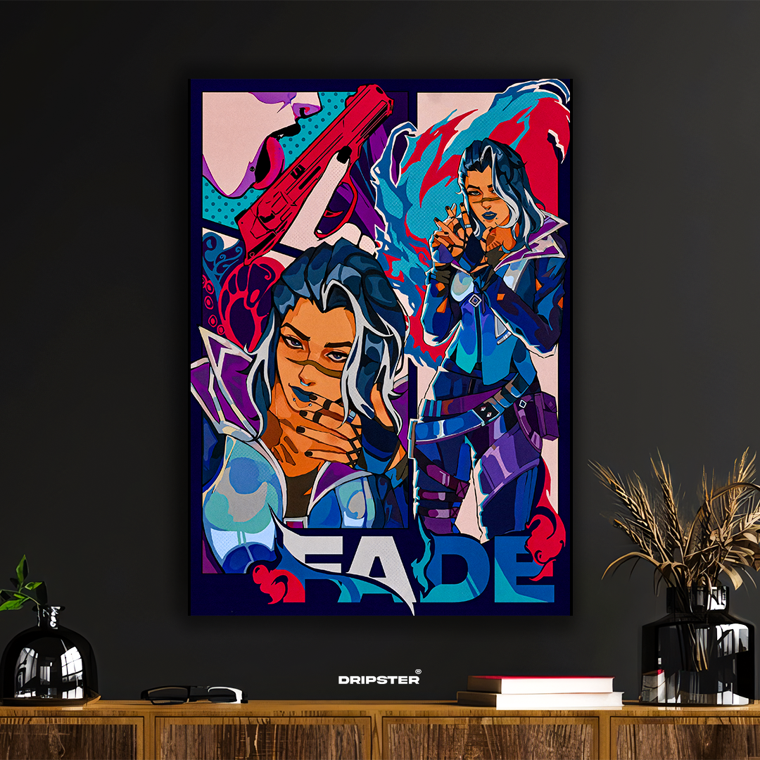 Fade – Valorant Shadow Agent Poster