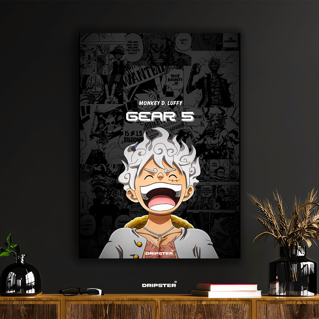 Monkey D. Luffy Gear 5 Poster – One Piece Anime Wall Art