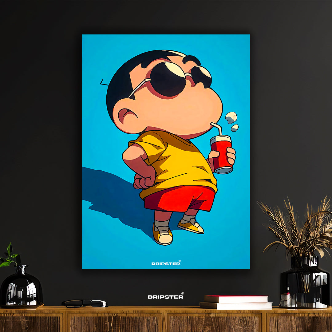 Cool Shin-chan Art Poster