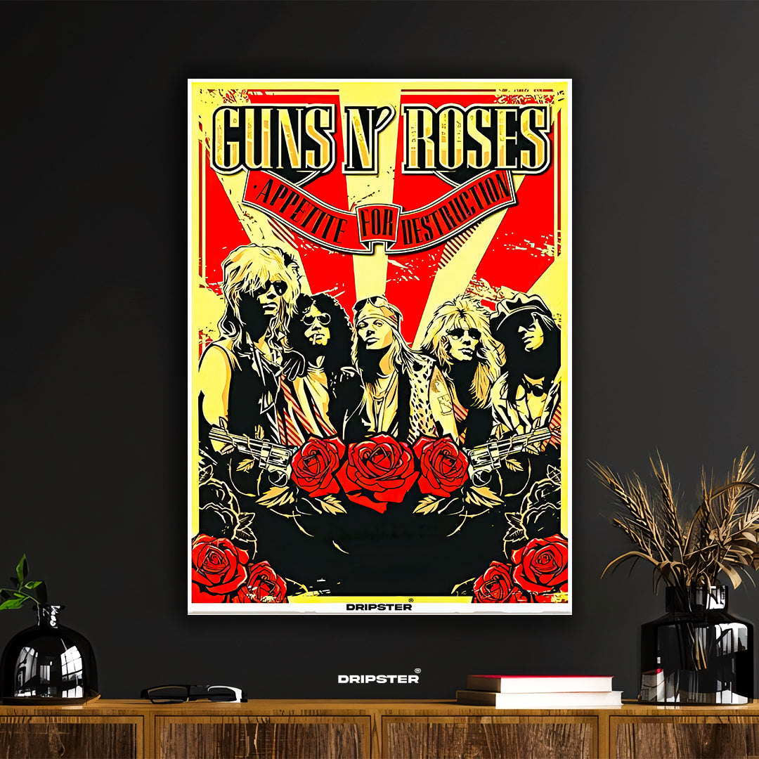 Guns N' Roses Appetite For Destruction Iconic Poster