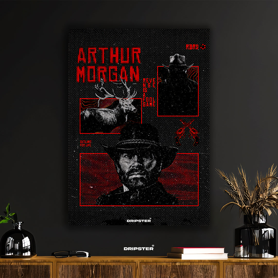 Arthur Morgan RDR2 Outlaw Poster