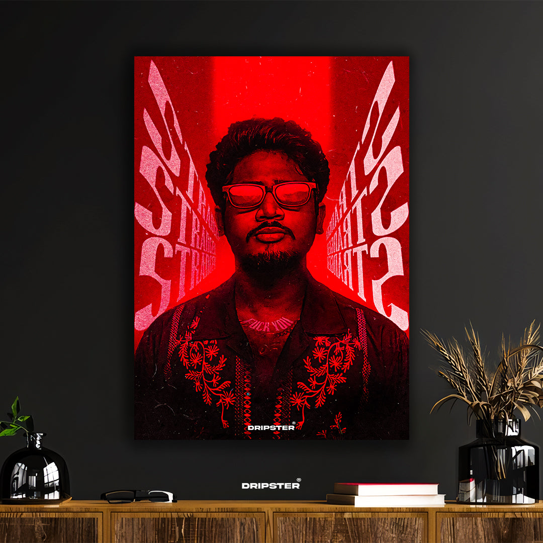 After Hours Aesthetic - The Weeknd Inspired Red Poster