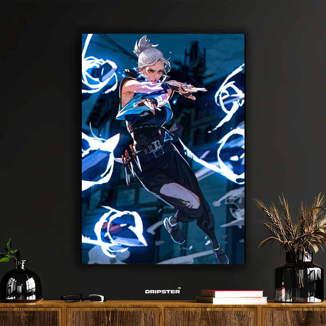 Jett – Valorant Duelist Icon Poster