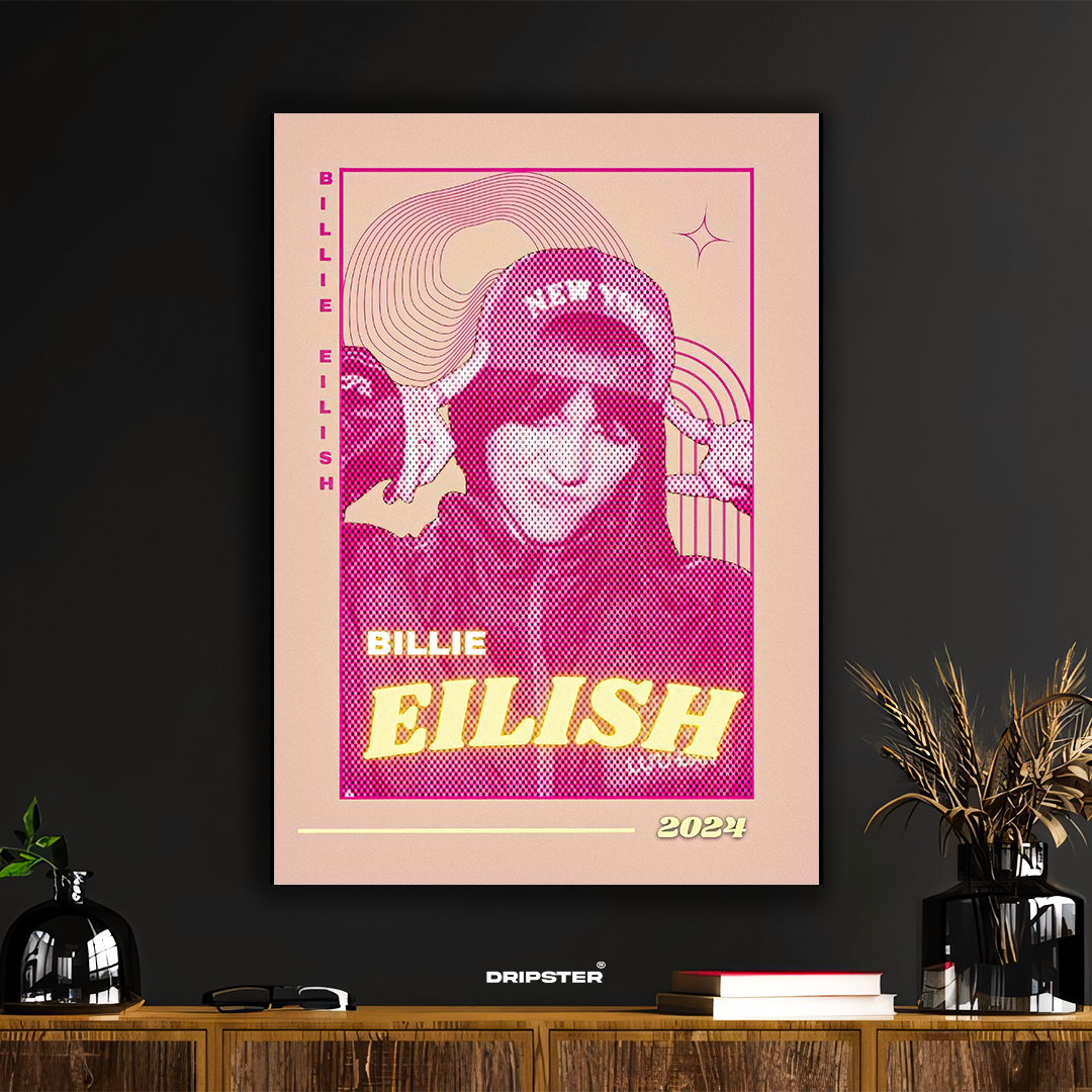 Billie Eilish – Retro Pop Art Music Poster