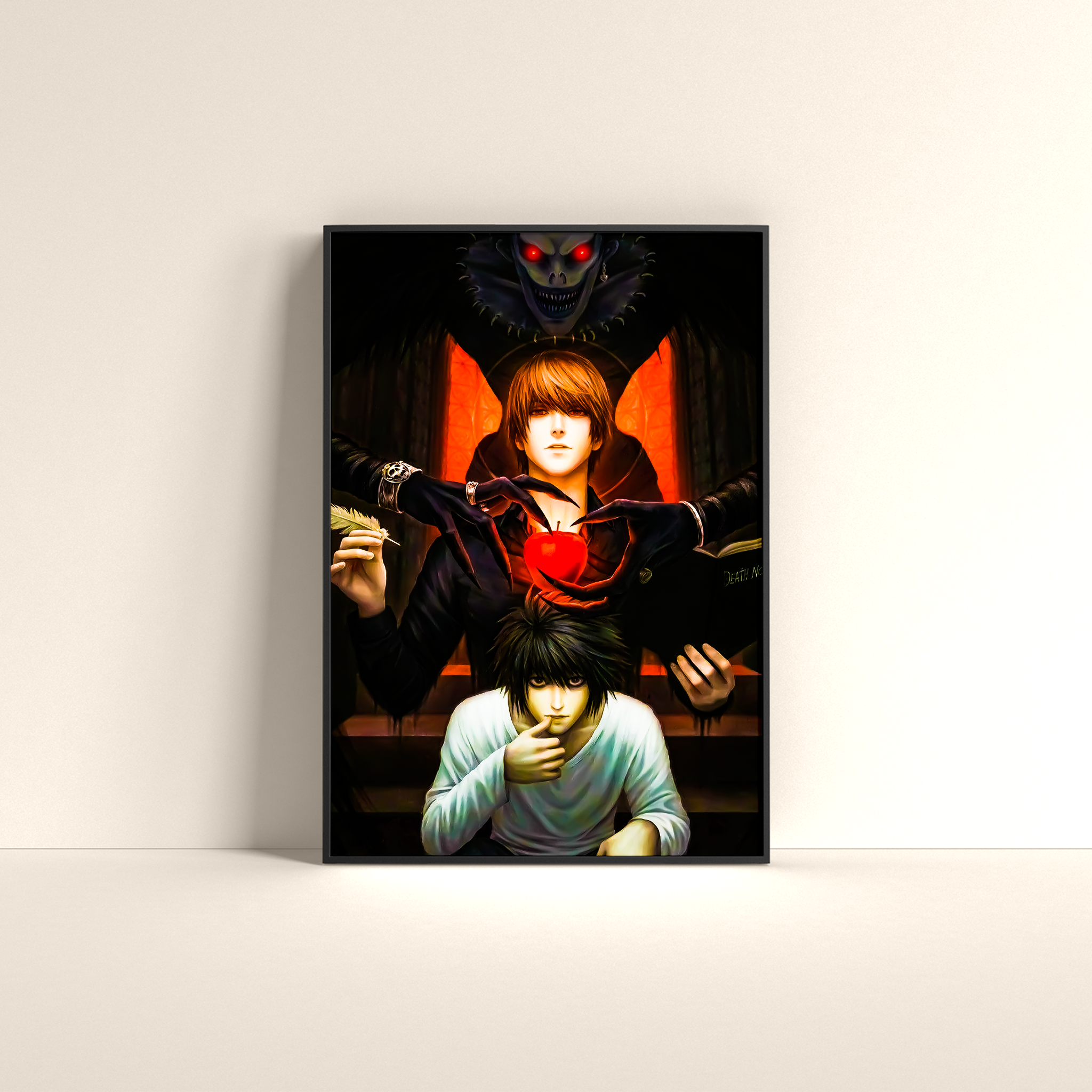 Anime Rulz Halloween poster featuring characters inspired by Stranger Things and anime themes