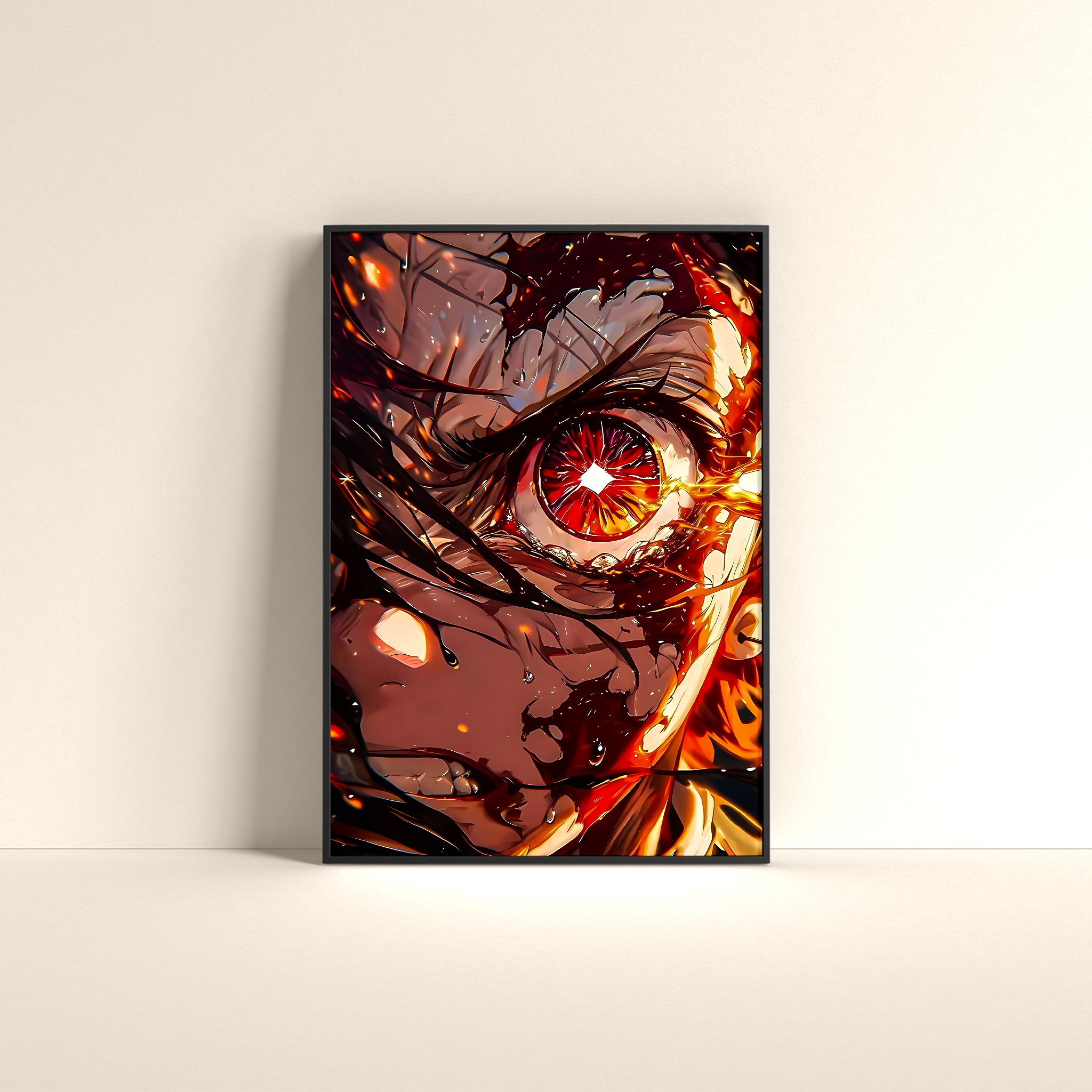 Anime Rulz Halloween Poster featuring dramatic artwork inspired by Stranger Things with vivid colors