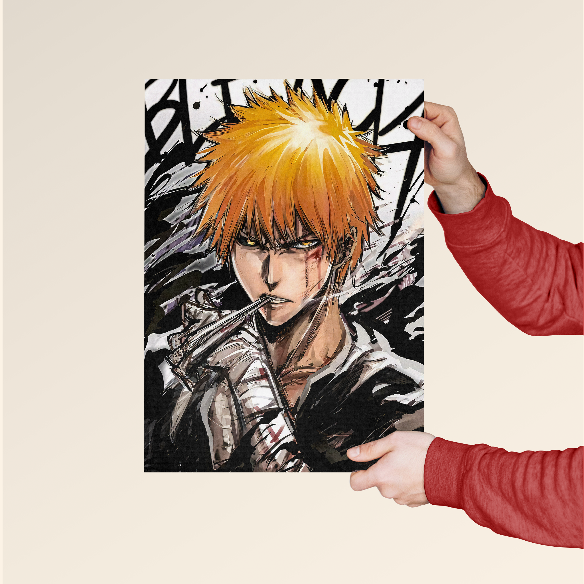 Ichigo Kurosaki – Bankai Unleashed Poster – Dripster Graphics